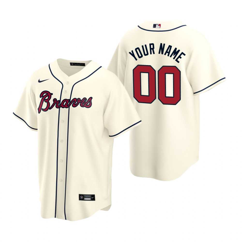 Atlanta Braves Customized Nike Cream 2020 Stitched MLB Cool Base Jersey,We sell and wholesale Atlanta Braves Customized Nike Cream 2020 Stitched MLB Cool Base Jersey on line form chian!